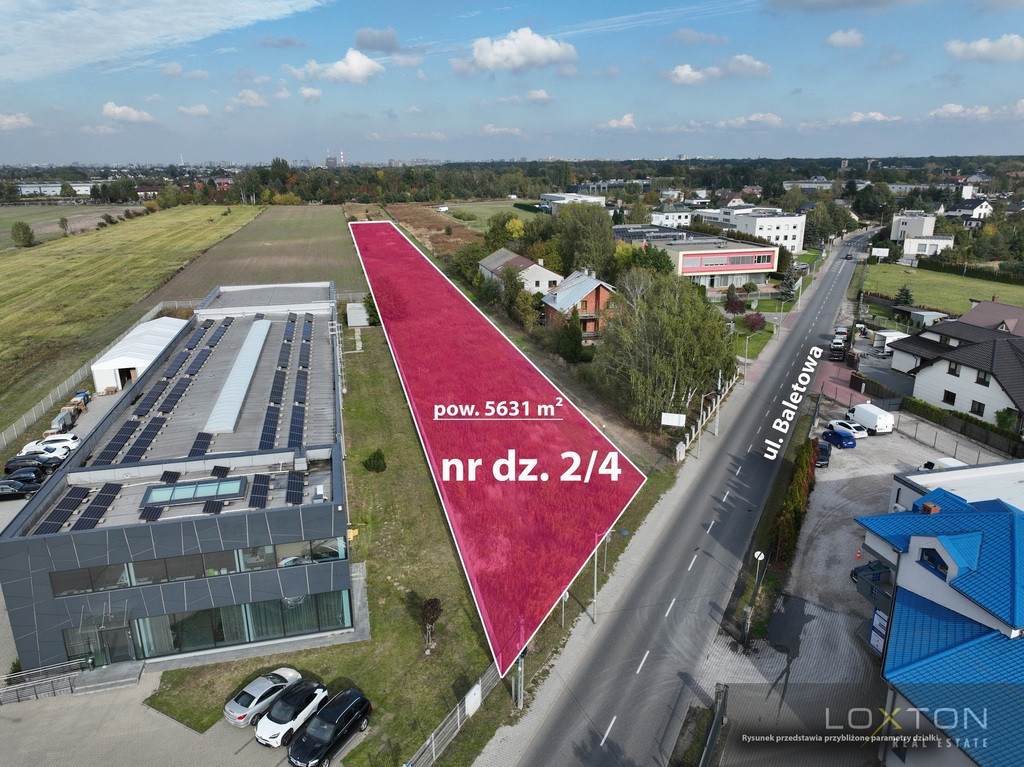 Działka Sprzedaż Warszawa Ursynów Baletowa 6