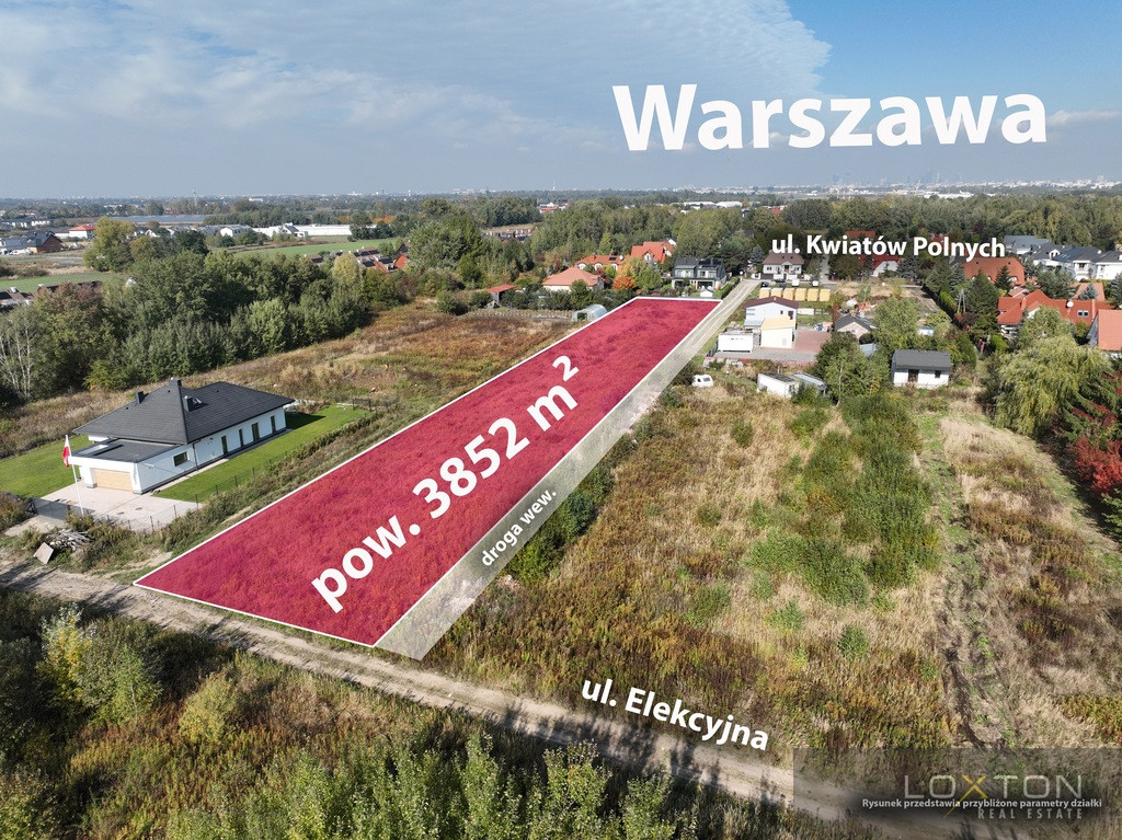 Działka Sprzedaż Dawidy Bankowe Kwiatów Polnych 9