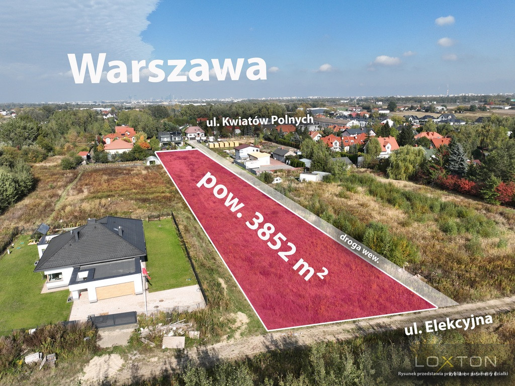Działka Sprzedaż Dawidy Bankowe Kwiatów Polnych 4