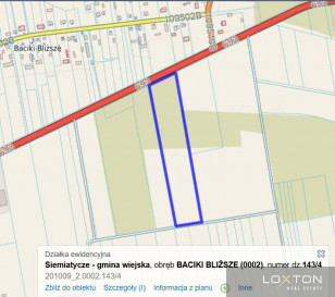 Działka Sprzedaż Baciki Bliższe