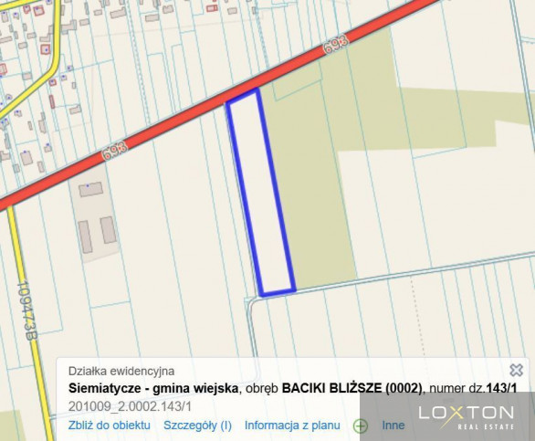 Działka Sprzedaż Baciki Bliższe 1