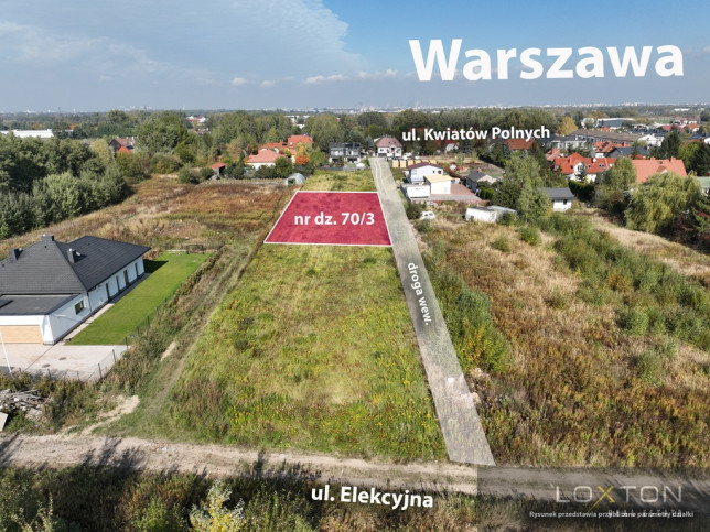 Działka Sprzedaż Dawidy Bankowe Kwiatów Polnych 18