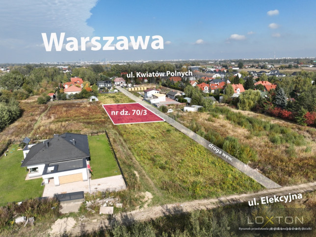 Działka Sprzedaż Dawidy Bankowe Kwiatów Polnych 19